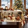Christmas Tablecloth - Vintage Snowman, Indoor/Outdoor Party, Home, Dining Decor Holiday Decoration