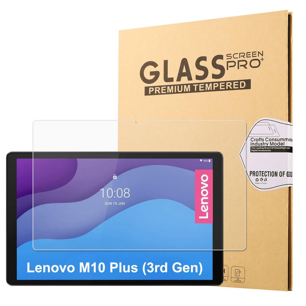 For Lenovo Tab M10 Plus (3rd Gen)/Xiaoxin Pad 2022 10.6 inch Arc Edge Screen Protector Anti-fingerprint HD Clear Full Cover Tempered Glass Film