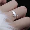 2Pcs Good Morning Good Night Cat Couple Rings, Niche High Sense Unique Creative Design, Love Token Gift for Her