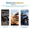 Motorcycle TPMS Wireless Tire Pressure Monitor LCD Display Waterproof System