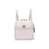 New COACH Leather Shoulder Bag, Crossbody Bag, Backpack Trumpets Women's White 4688-B4HA