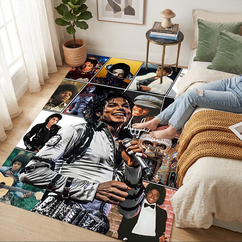 Michael Jackson Collage Living Room Nonslip Area Rug Soft Carpet For Bedroom Gameoom Playroom Sofa Office Home Decor Doormat