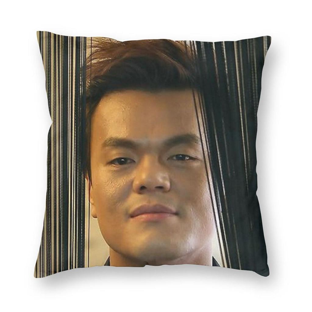 Park Jin-Young Square Pillowcase Polyester Linen Velvet Printed Zip Decor Throw Pillow Case Home Cushion Cover 45X45