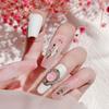 Yousheng 5Pcs/Pack Nail Decor Vintage Hollow-carved Design Alloy 3D Nail Manicure Craft Ornaments for Nail Design