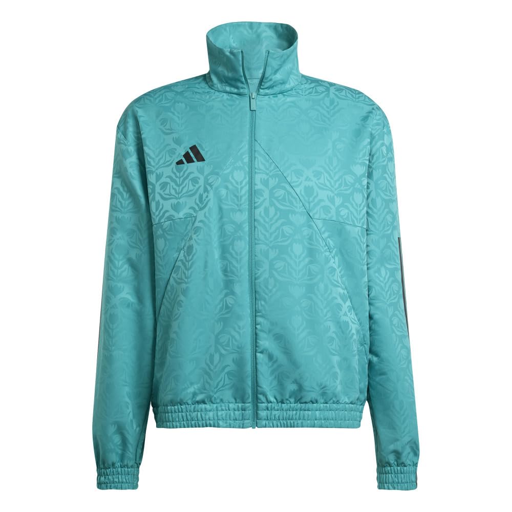 Adidas Tilo Woven Jersey Jacket Men's JVI17 Pure Teal/Black (JW0232) Size L