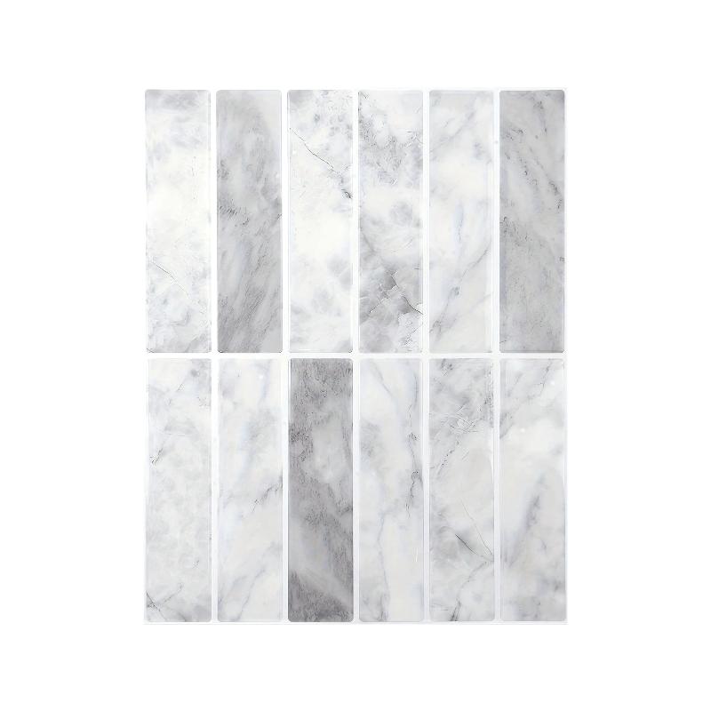 10 Pezzi Piastrelle Murali Marmo Casa Fai da Te Carta da Parati Impermeabile Autoadesive Adesivi Murali Per Cucina Bagno Paraspruzzi Decorazione