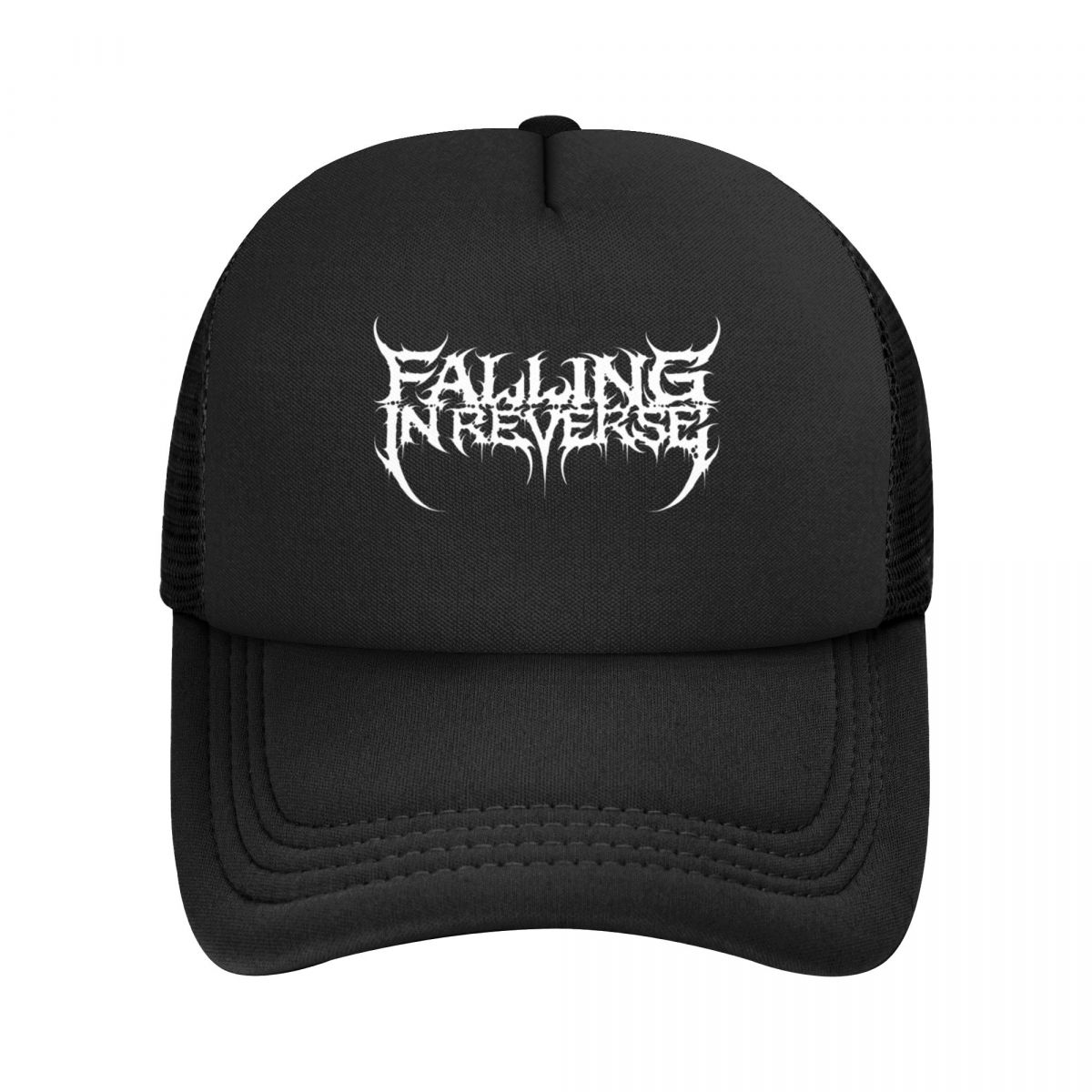 

Baseball Caps Falling In Reverse Skull Heavy Metal Mesh Hats Outdoor Adjustable Adult Hats One Size