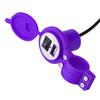 Universal Motorcycle USB Charger Socket Power Supply Port for Mobile Phone Waterproof Purple
