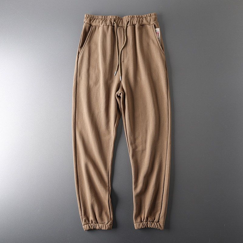 Heavy Retro Straight Export Original Tail Sports Pants Camel color 2XL