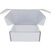 6x4x3 inch Small White Mailers Boxes Recyclable Corrugated Gift Box for Packaging Shipping Set of 10