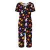 2 Piece Sets For Women Short Sleeve Top And Pants With Pockets Workout Soft  Print Sets
