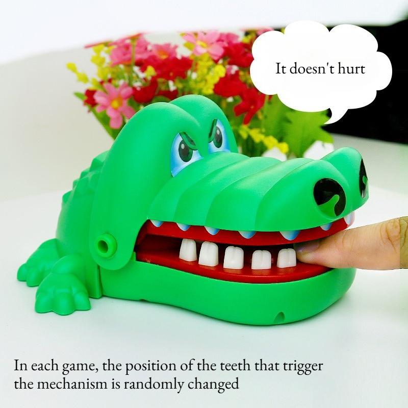 Crocodile Teeth Toys Game for Kids, Crocodile Biting Finger Dentist Games with Sounds Funny Alligator Teeth Game