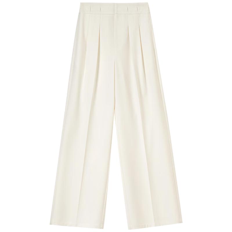 Shangdubila Women's Spring Loose Straight Wide-Leg Casual Pants