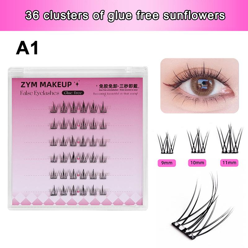 

1 Box Self Adhesive Eyelash,Pre Glued Eyelash,Cluster Eyelash,No Need Glue,Easy To Put On, Diy Eyelash Extension A1