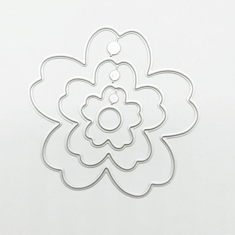 Flower Leaf Cutting Dies Carbon Steel Die Cut Templates for Card Making Scrapbooking Packaging Art Craft Embellishment