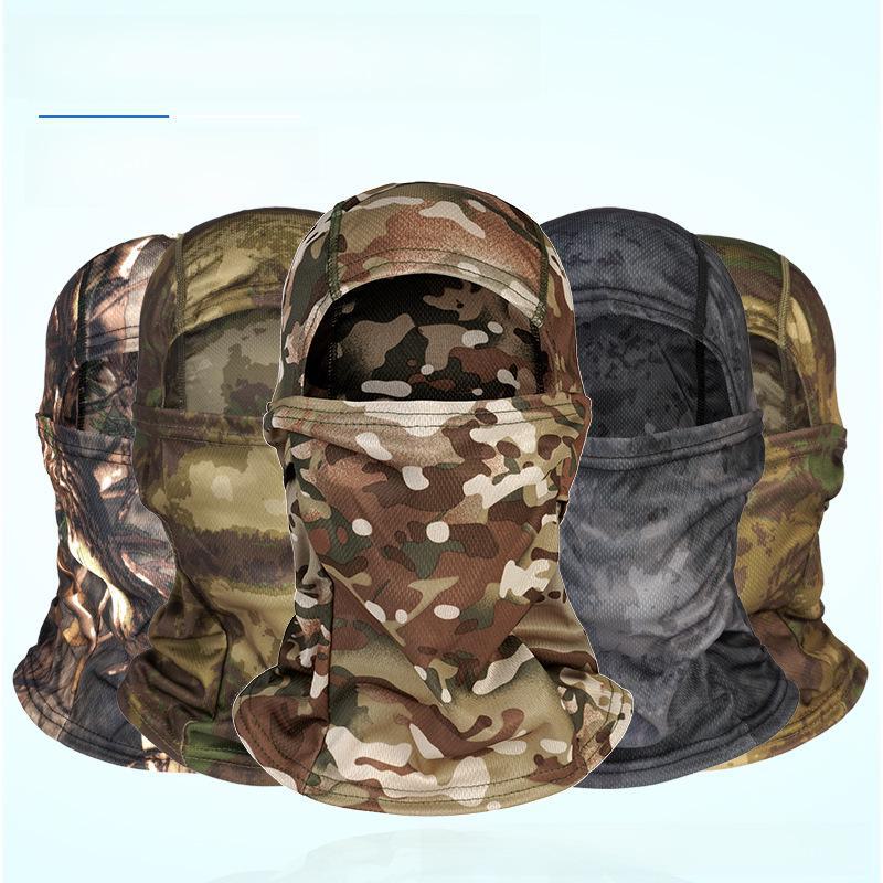 "Camouflage Motorcycle Balaclava: Dustproof, Sun-Protection Summer Riding Mask"