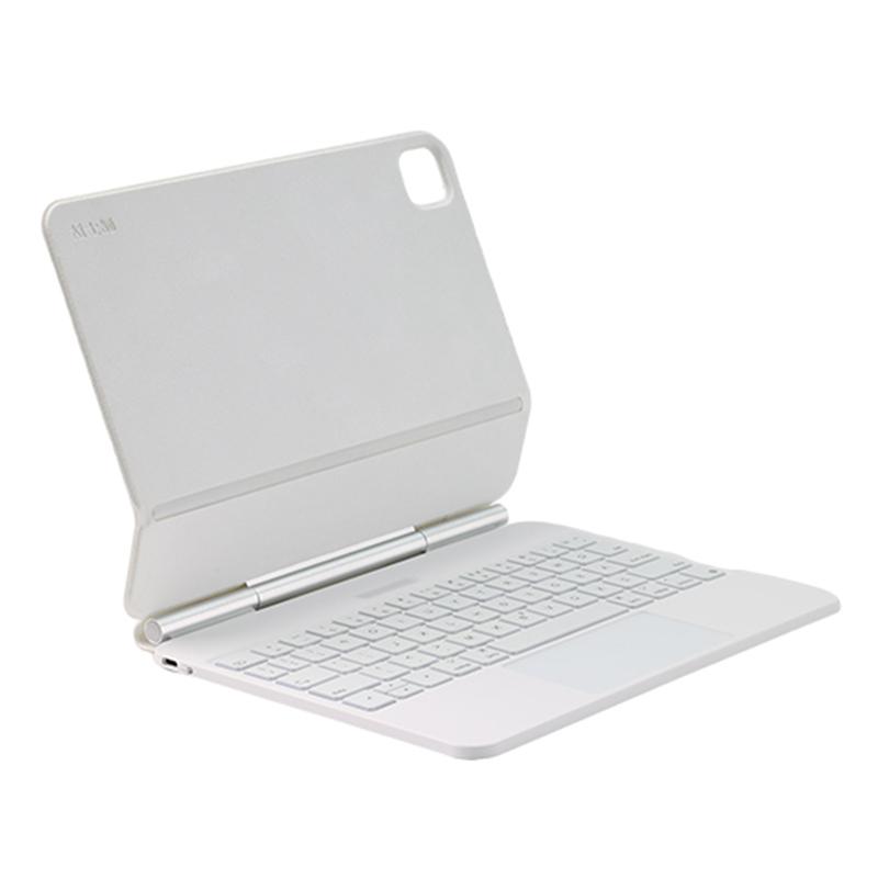 

COOSTART Для iPad Pro 11-дюймового (2018 р)/(2020)/(2021 рік)/(2022)/iPad Air (2020)/(2022) Фотоелектрична Нова Енергія Сумісна з Bluetooth Підставка-Чохол для Клавіатури White