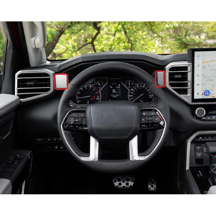 Carbon Fiber Interior Control Dashboard Panel Cover Trim Accessories for Toyota Tundra 2022-2026 Sequoia 2023-2026