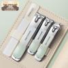 Nail Clippers & Ear Pick Set with Nail Art Decoration, Nail Pliers