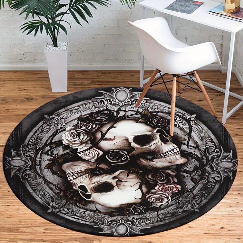 

1pc Retro 2202547992 Pattern Round Floor Mat, Non-slip for Living Room Bedroom Chair Carpets Home Decor Gifts, Home Decor Room Decor Outdoor 80cm by 80cm