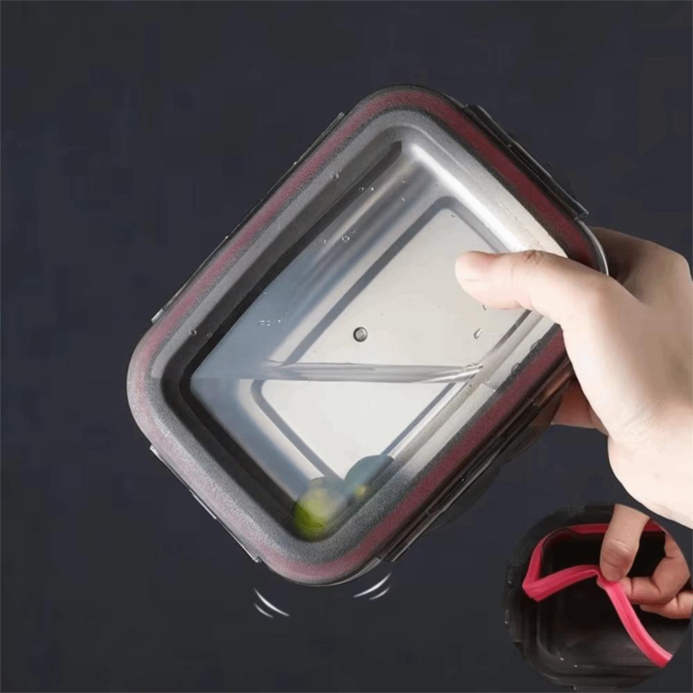 Silicone Ring Sealed 304 Stainless Steel Fresh-keeping Box Freshness Container Refrigerator