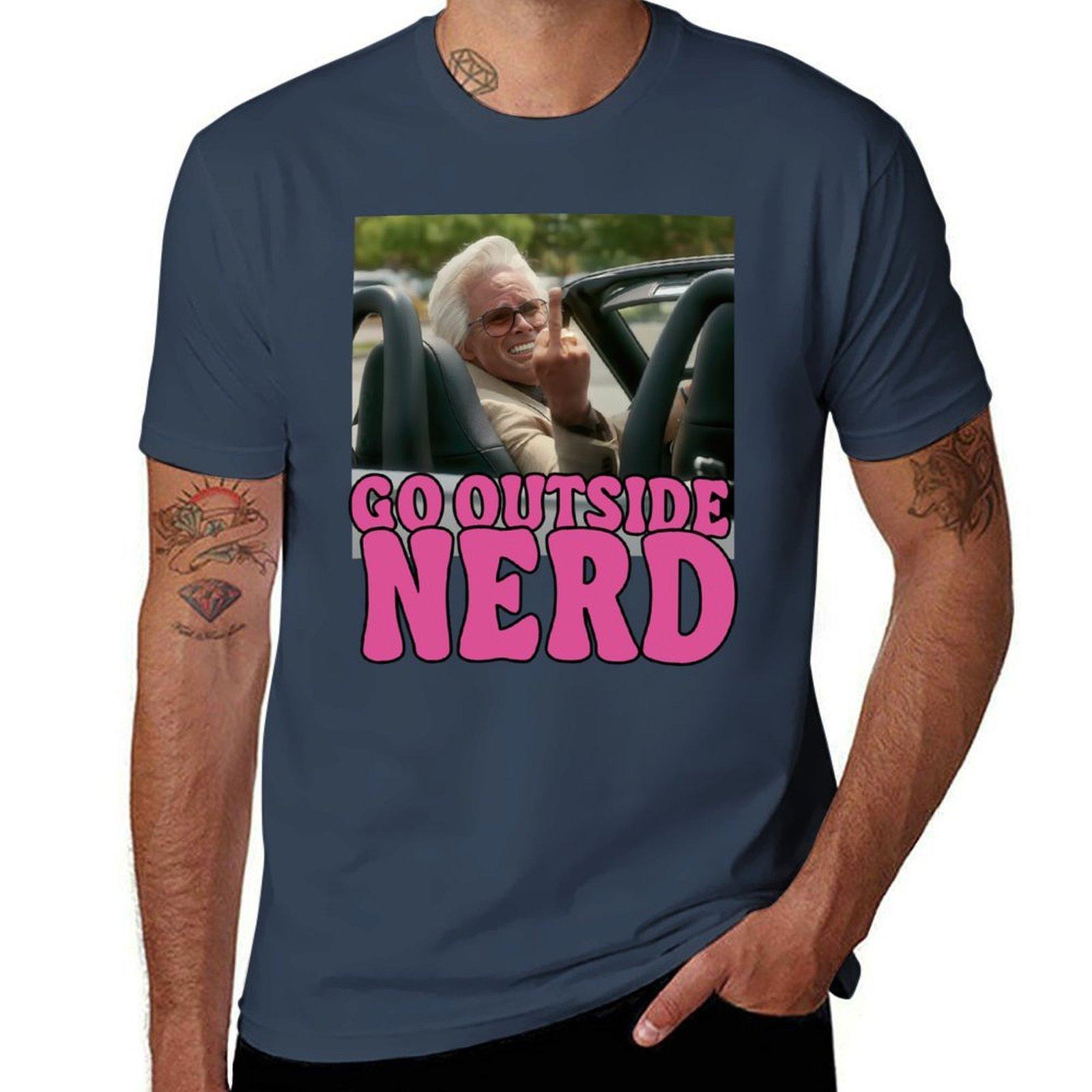Baby Billy Go Outside Nerd Meme Tshirt Vintage Style Printed Top S