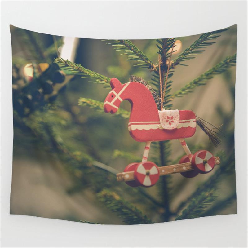 

Украшение дома Рождественский гобелен Рождественский стиль Коллекция Печатный гобелен Спальня Гостиная Декор Фон Ткань 100x75cm