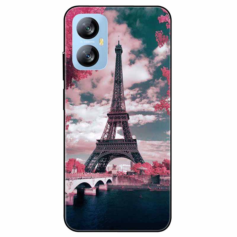 Für Blackview A52 Pro Hülle Handyhülle Stoßfeste Schwarz lackierte TPU Hülle für Blackview A52 Pro Silikon Weicher Bumper A52Pro Süß