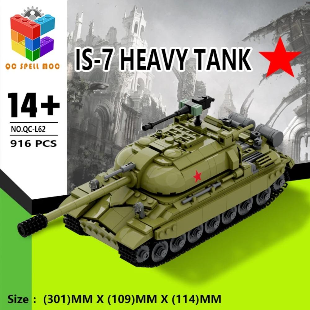 Gebäude MOC Neuer WW2 Sowjetischer Panzer gepanzertes Fahrzeug Baustein Set Militär Montage Modell Armee Krieg Soldat Spielzeug Geschenke für Kinder Kinder