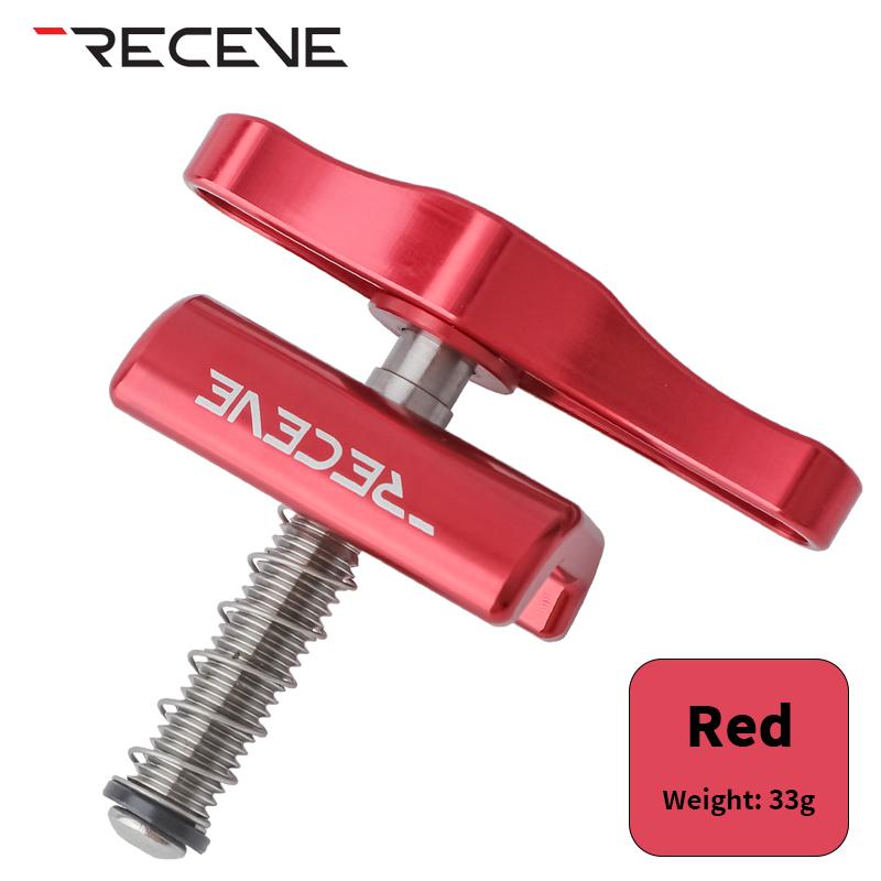 RECEVE Folding Bike C Buckle Knob Hinge Clamp Bicycle Titanium Alloy Handle Hinge Clamp Kit Folding Buckle Fixed For Brompton