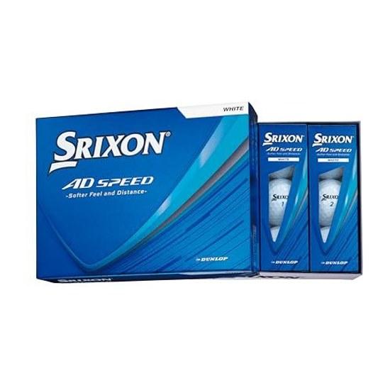 Dunlop Golf Balls Srixon AD SPEED4 2026 Model 1 Dozen (12 Pieces) White Sports Outdoors