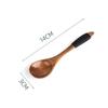 Small Wooden Spoon Children Soup Spoon Natural Wood Japanese Honey Sugar Salt Seasoning Spoon Dessert Tea Coffee Scoop Spoon