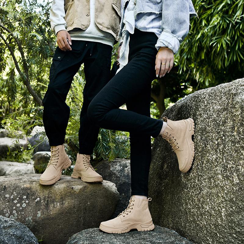 Hohe Wanderschuhe Frühling und Herbst Martin Boots Wandern Wanderschuhe Outdoor-Sneaker
