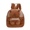 Schoolbag Cartoon Cute Capybara Bag Cute Kapibara Doll Backpack Girl Versatile Plush Storage Backpack