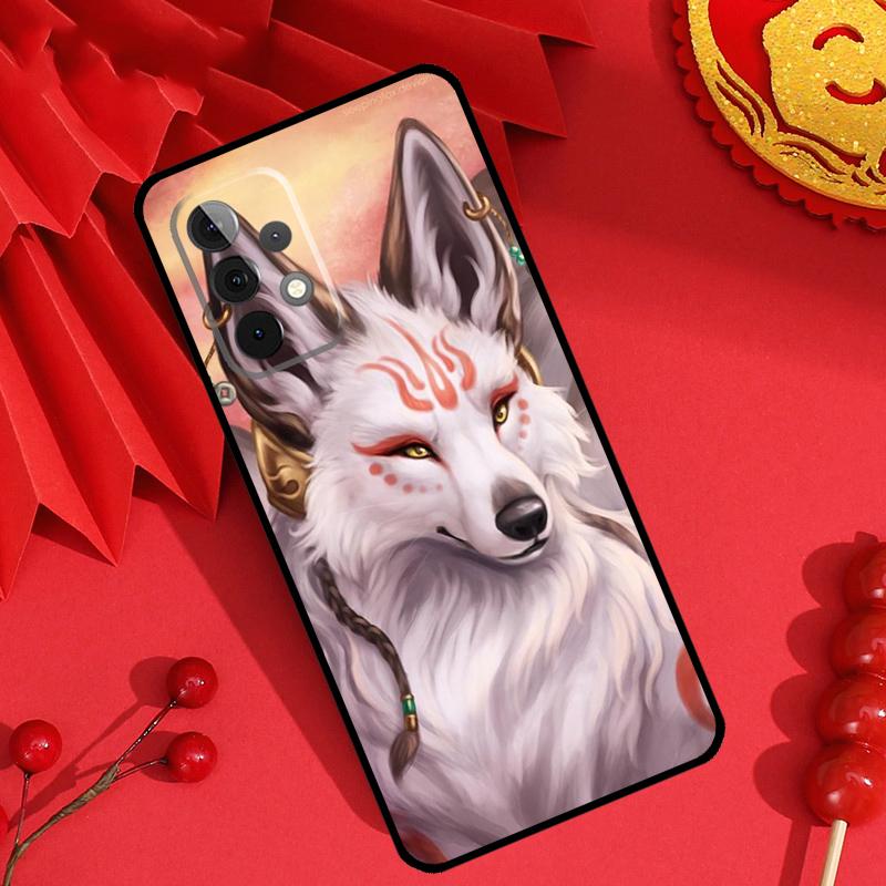 Kitsune Fox Japanese Art Case For Samsung Galaxy M34 M54 M32 M52 M15 M11 M12 M13 M14 M06 M16 M36 M56 M31 M53 M35 M55