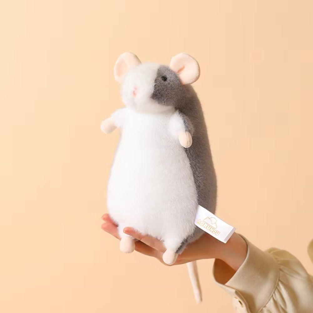 15/21CM Rat Plush Toys Bag Charn Mouse Pendant Cartoon Stuffed Mouse Doll  Kids Toy
