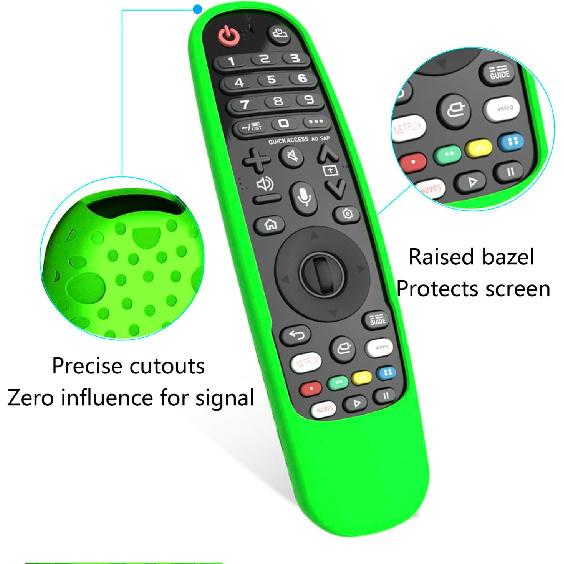 Case Cover for LG Remote MR20GA MR19BA MR18BA MR650A MR600, Silicone Skin Sleeve for LG Smart TV Magic Remote Control with Lanyard Glow in The Dark