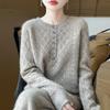 Women Sweater 100% Wool MODERN NEW SAGA O-neck Knit Pullover Thick Winter Jumpers Female Knit Tops