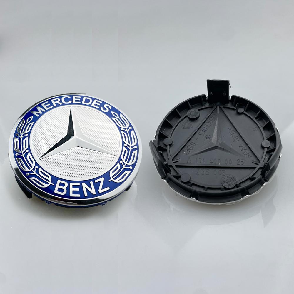 New 4pcs 75MM Car Wheel Center Logo For Mercedes Benz AMG W205 W204 W203 W213 W212 C180 C200 E260 E300 Accessories A1714000025