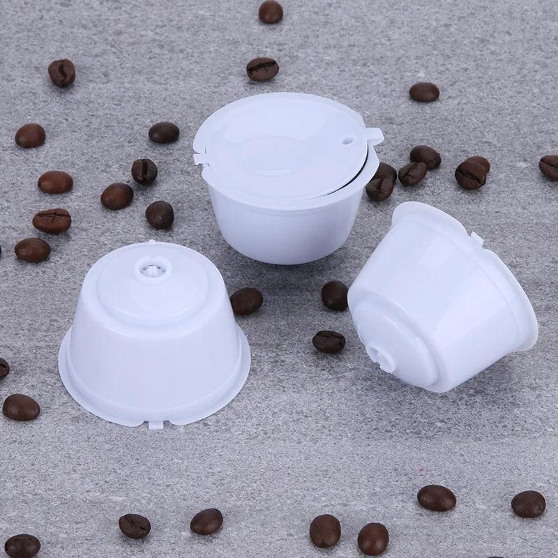 UNTIOR3Pcs Reusable Coffee Capsule Kits for Nescafe Dolce Gusto Machine Refillable Capsules Pod Compatible Filter Cups Dispenser