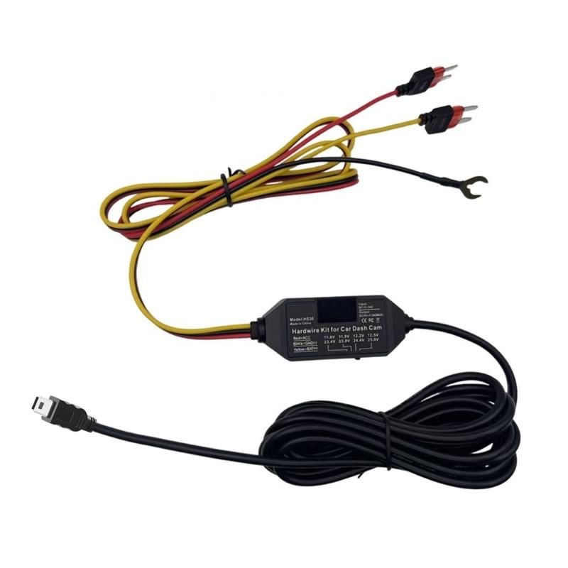 

3 Wire Connection Kit For Vehicle Recorder Featuring Type C Output And Adjustable Energy Protection For Continuous Monitoring