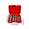 6Pcs NPT Pipe Taps 1" 3/4" 1/2" 3/8" 1/4" 1/8" Hand Threading Tool for DIY Metal Aluminum Plastic