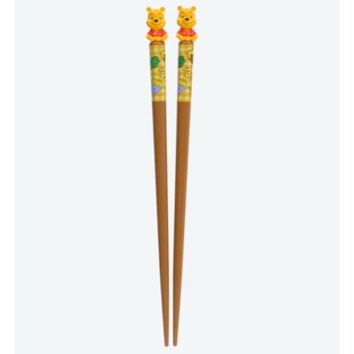 Winnie the Pooh Chopsticks with Mascot for Kids, Tokyo Disney Resort (TDR)