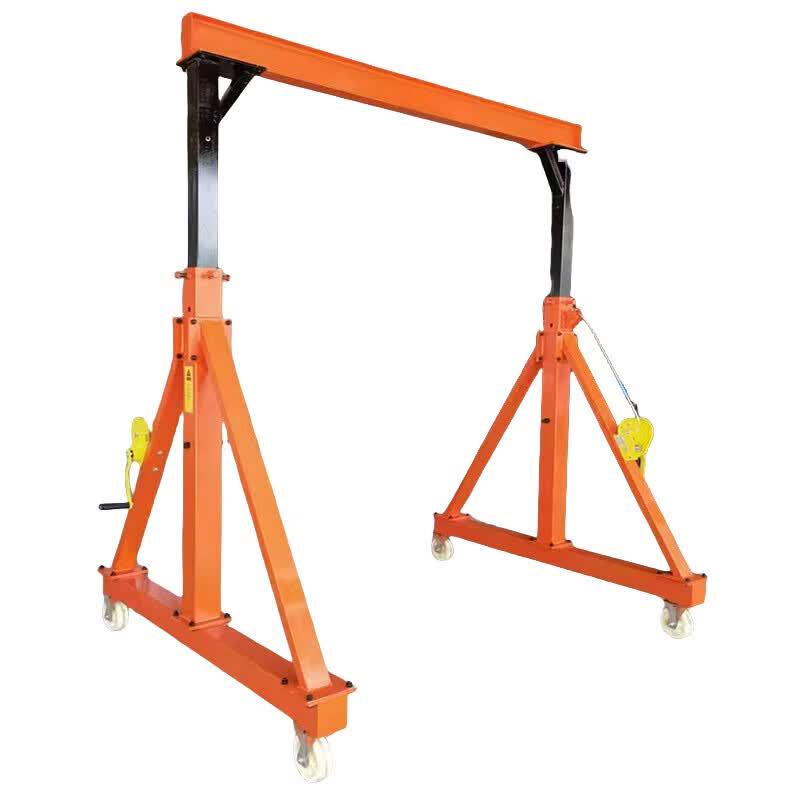 Deyu Gongpin 2-Ton Mobile Gantry Crane with Double-Chain Electric Hoist