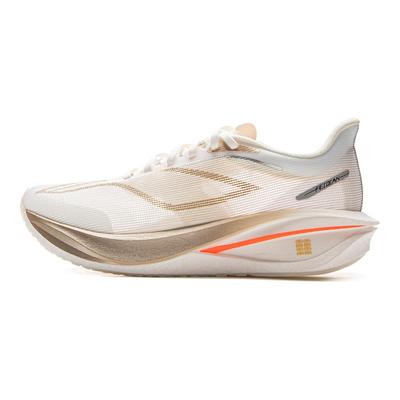 Li Ning Feidian 5 Challenger Amortiguación Antideslizante Ligero Rebote Caña Baja Zapatillas para Correr Hombre Ecrú ARMV001-10