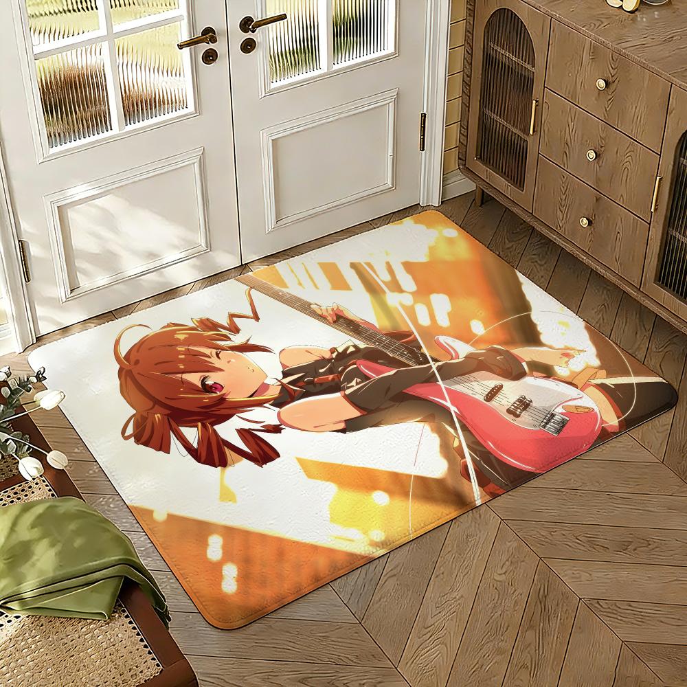 K-Kasane Teto Pink American Floor Mat Soft Thickened Absorbent Non-Slip Bedroom Living Room Door Mat Home Decor Flannel Rugs