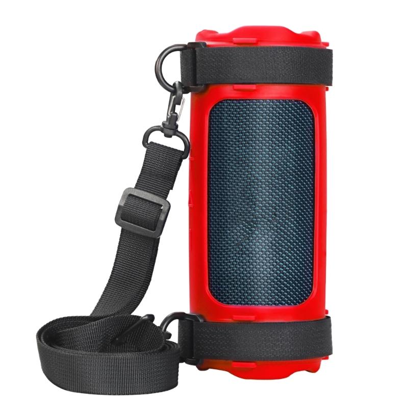Shockproof Silicone Protective Cover For FLIP 7 Portable Speaker With Comfortable Shoulder Strap Storage Bag Replacement