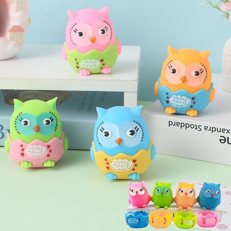 Owl Decompression Toy: Slow Rebound Stress Reliever & Office Prank