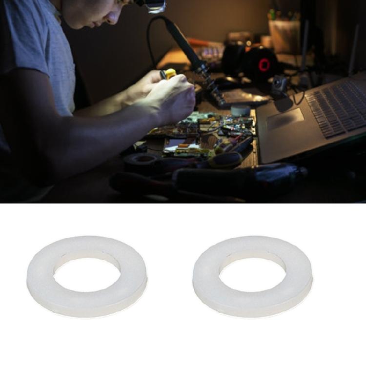 60Pieces White Nylon Spacers Abrasion Resistant Spacers Essential For Electronic Devices And Furniture Projects