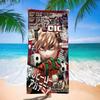 Amine My Hero Academia Kaminari Denki Microfiber Beach Towel Absorbent Quick Dry Yoga Swimming Resort Mountain Climbing Towel